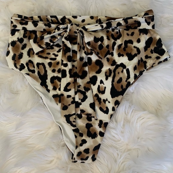 Vitamin A animal print high waisted bikini bottoms - Picture 2 of 9
